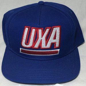 UXA Blue Snapback Adjustable Hat Cap Vintage